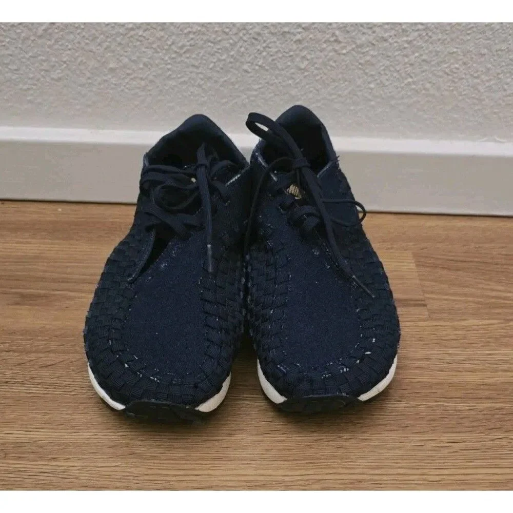 Nike Women's Air Footscape Woven Raw HF1759-400 Blue Size 8